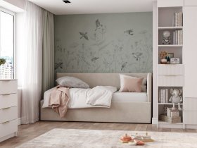 Диван-кровать Бенто (крем) в Иланском - ilanskij.mebel-nsk.ru | фото