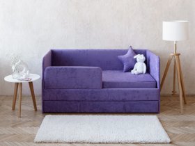 Диван-кровать Happy (сиреневый) в Иланском - ilanskij.mebel-nsk.ru | фото