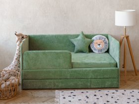 Диван-кровать Happy (зеленый) в Иланском - ilanskij.mebel-nsk.ru | фото