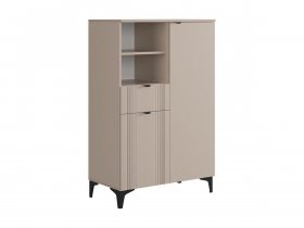 Комод 2 Рич (кашемир/фрапучино матовый/черный) в Иланском - ilanskij.mebel-nsk.ru | фото