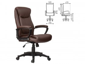 Кресло офисное BRABIX Enter EX-511, коричневое в Иланском - ilanskij.mebel-nsk.ru | фото