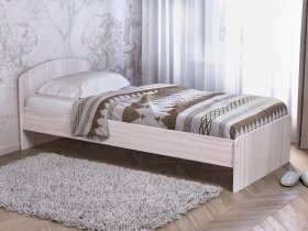 Кровать односпальная 80 с низкой спинкой (ясень шимо светлый) в Иланском - ilanskij.mebel-nsk.ru | фото