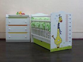Кроватка детская Жираф с маятником в Иланском - ilanskij.mebel-nsk.ru | фото