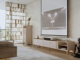 Модульная гостиная Одетта (дуб эндгрей/меланж) в Иланском - ilanskij.mebel-nsk.ru | фото