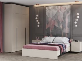 Модульная спальня Айри (кашемир) в Иланском - ilanskij.mebel-nsk.ru | фото