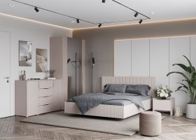 Модульная спальня «Тефия» (тефия/софт сантьяго) в Иланском - ilanskij.mebel-nsk.ru | фото