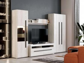 Модульная стенка Ницца (дуб витенберг) в Иланском - ilanskij.mebel-nsk.ru | фото