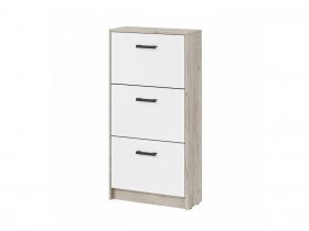 Обувница ОБ-2 Вега (дуб крафт серый/белый) в Иланском - ilanskij.mebel-nsk.ru | фото