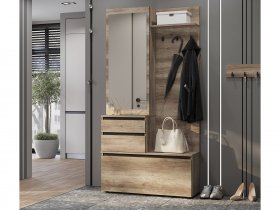 Прихожая ПР-04 Энигма (венге/дуб каньон) в Иланском - ilanskij.mebel-nsk.ru | фото