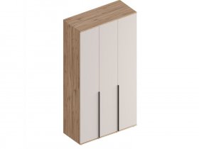 Шкаф 3-ств Сицилия (дуб альпийский/тефия) в Иланском - ilanskij.mebel-nsk.ru | фото
