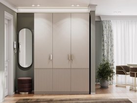 Шкаф трехстворчатый Эккервуд (Нью) (меланж) в Иланском - ilanskij.mebel-nsk.ru | фото