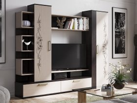 Стенка «Дакота» (венге/дуб молочный) в Иланском - ilanskij.mebel-nsk.ru | фото