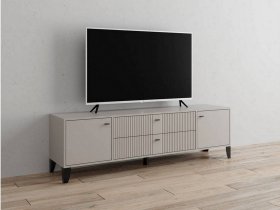 Тумба под ТВ Парус-10 (кашемир/сантьяго софт) в Иланском - ilanskij.mebel-nsk.ru | фото