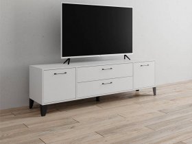 Тумба под ТВ Парус-13 (белый) в Иланском - ilanskij.mebel-nsk.ru | фото